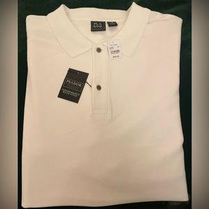 NEW! Jos. A. Bank Polo Shirt Traditional Fit Size 3X White NWT